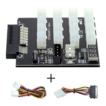 PW-011 For CHIA ETH BTC Mining Miner 12V Flex Slot Server Power Board 14+10Pin to 16x6Pin Power Supply Board