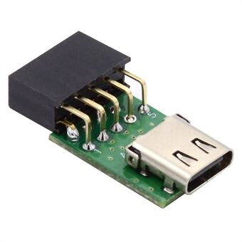 UC-141-TC001 Single Port Type-C 3.1 Female to USB 2.0 Motherboard 9Pin 10Pin Adapter PCBA 480Mbps