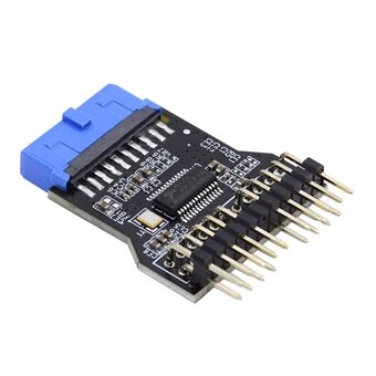 U3-022 Motherboard 19Pin USB 3.0 Header 1 to 2 USB2.0 9Pin Extension HUB Connector Adapter