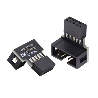 U2-052 1 Set Down & Up Angled USB 2.0 10Pin 9Pin Header Male to Female Extension Adapter Motherboard Connector