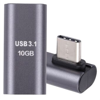 USB 3.1 Type-C Male to USB 3.1 Type-C Female Converter Elbow Adapter