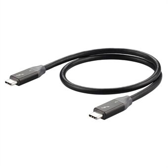 0.6m USB-C to USB-C PD 100W Fast Charging Cord USB3.1 Thunderbolt 3 40Gbps 4K Video Transmission Cable for MacBook Pro/iPad Pro