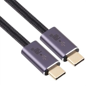 140W 2m Type-C Male to Type-C Male Braided Data Cable USB 2.0 Transfer Speed Connector Compatible with Type-C Port Devices