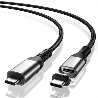 2m Magnetic Adsorption Type-C Plug PD 100W USB 3.1 Fast Charging Cable 10Gbps 4K Video Type-C Data Cord