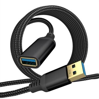 1m USB 3.0 Male to Female Data Cable 5Gbps Data Transmission Nylon Braided Extension Cord