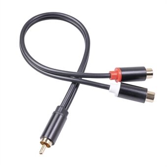 3686MFF-03 RCA Male to Dual RCA Female Audio Power Amplifier Adapter Cable Stereo Y Splitter Cord