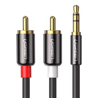 UGREEN 20779 0.5-Meter RCA Cable 3.5mm Male to 2RCA Male Y Splitter Stereo Audio Cable for Smartphones/Speakers/Tablets/HDTV/MP3 Players