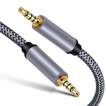 1m 3.5mm Male to Male Audio Aux Cable HiFi Stereo TRRS Audio Extension Cable for Microphone Speaker Headphone