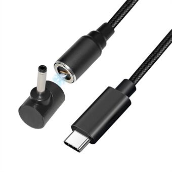 USB-C to 3.0x1.1mm for Acer/Asus/LG/Samsung Laptop, 1.8m PD 100W Fast Charging Notebook Adapter Metal 8-pin Connector Magnetic Absorption Bending-Resistant DC Cable