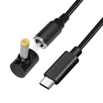 USB-C to 4.8 x1.7mm for Dell/HP Laptop, 1.8m 100W Magnetic Absorption Notebook Adapter Fast Charging DC Cable