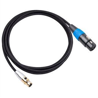 SA119GXK107BU 2m Mini XLR Female to XLR Female Conversion Cable Mixer Microphone Voice Recorder Connection Cord