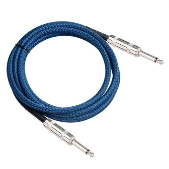 TC048BL 5m 6.35mm Male to Male Audio Cable for Speaker Electric Guitar Sound Card Microphone