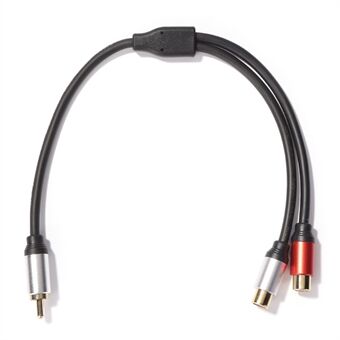 1RCA Male to 2RCA Female Audio Cable Adapter for Speaker DVD TV Laptop Portable RCA Audio Y Splitter Cable