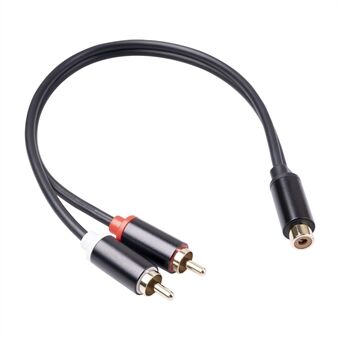 RCA Female to Dual 2-RCA Male Adapter Stereo Splitter Y Audio Cable