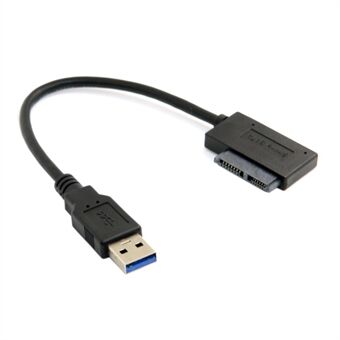 USB 3.0 to 7+6 13pin Slimline Sata Adapter Cable for Laptop CD DVD ROM Optical Drive