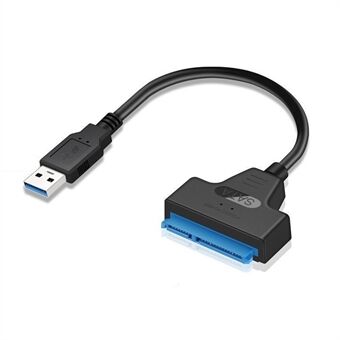 USB 3.0 to SATA III Hard Drive Adapter Cable with LED Light Computer Hard Driver Connection Cable for 2.5in SSD & HDD