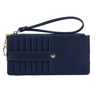 FFY FY1022-41 Women Ultra Slim Zipper Wallet PU Leather Long Purse with Multiple Card Slots