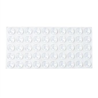 50Pcs 13*5.5mm Self Adhesive Silicone Furniture Anti-collision Round Pads Cabinet Door Bumpers Furniture Protective Damper Dots