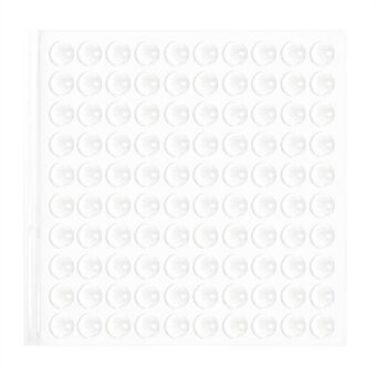 100Pcs 8*2.5mm Home Furniture Anti-collision Damper Dots Self Adhesive Clear Silicone Cabinet Door Bumpers Round Pads