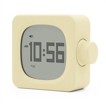 MUID H-CL-04 Smart Square Alarm Clock Bedside LED Wake-Up Night Light Desktop Digital Table Snooze Clock Home Decor