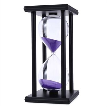 15 Minutes Sand Timer 4 Black Wooden Frames Sandglass