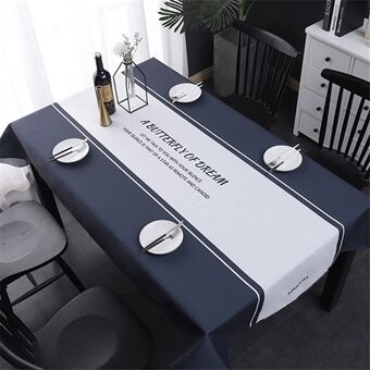 Tablecloth Waterproof Dust-Proof Table Cover for Kitchen Dinning Tabletop Decoration, Size: 55.1\'\' x 90.6\'\'