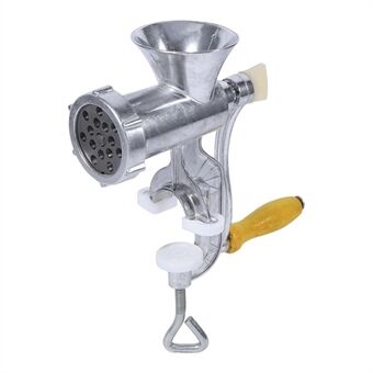 Manual Meat Grinder and Sausage Stuffer Meat Grinder Mincer Pasta Maker Crank - Silver