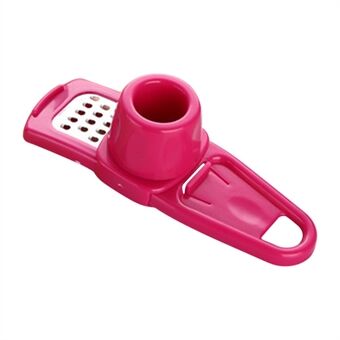 Ginger Garlic Press Grinder Stainless Steel PP Home Kitchen Garlic Peeler Grinding Tool (BPA Free, no FDA Certificate)