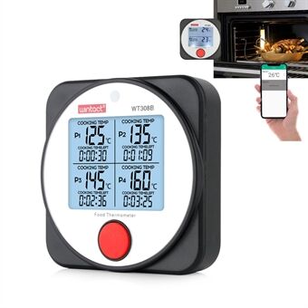 WINTACT WT308A Food Meat Thermometer Large LCD Screen Kitchen BBQ Thermometer (BPA Free, No FDA Certification)