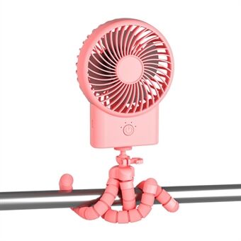 Octopus Portable Outdoor Fan Cooler USB Rechargeable Summer ABS Hand-held Cooling Fan