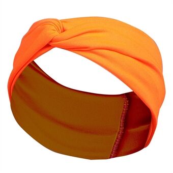 FD002 Solid Color Sports Yoga Running Women Headband Sweat-absorbent Cloth Cross Hairband