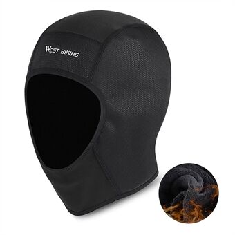 WEST BIKING YP0201257 Fleece Skull Cap Windproof Thermal Winter Scarf Elastic Cycling Motorcycle Helmet Liner Warm Running Hat Head Cover