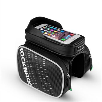 ROCKBROS 6.2-inch TPU Touch Screen Bicycle Bag Top Tube Bike Bag Touchable Cycling Bag