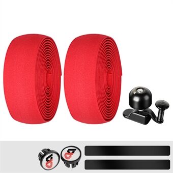 WEST BIKING YP1602782 Cycling Handlebar Tape Shockproof Cycling Wrap with End Plug and Bike Bell