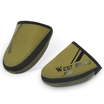 WEST BIKING YP0215048 Cycling Half Shoe Covers Thermal Shoes Toe Cover Windproof Water-Resistant for Mountain Road Cycling