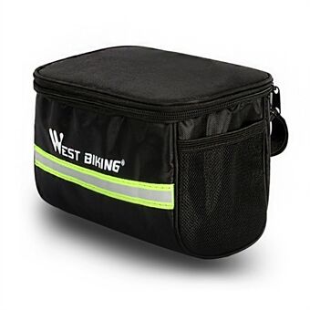 WEST BIKING Cycling Bike Bag Bicycle Front Bag Reflective Handlebar Bike Bag