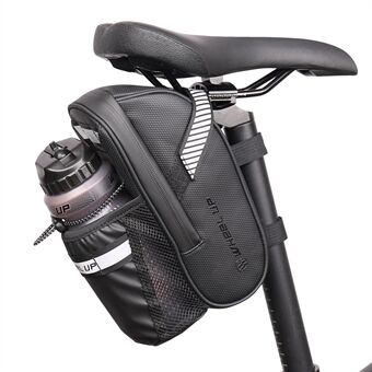 WHEEL UP Bike Saddle Bag Under Seat Storage Bag with Water Bottle Holder