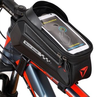 WEST BIKING YP0707261 Outdoor Cycling Waterproof Bicycle Front Tube Bag for 7.0inch Touch Screen Phone