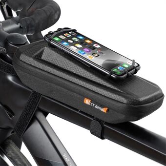 WEST BIKING YP0707263 Cycling EVA Bicycle Waterproof Front Frame Top Tube Handlebar Bag Case with Phone Holder