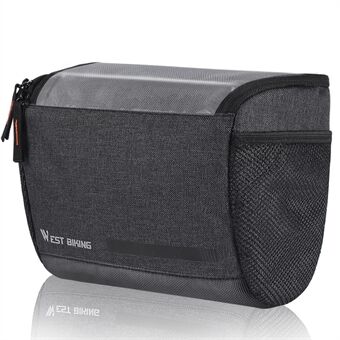 WEST BIKING YP0707282 4.5L Bike Handlebar Bag 7.5 Inch Touch Screen Phone Bag Insulation Multifunction Bicycle Front Bag