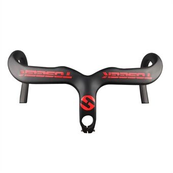 TOSEEK 120x420mm Full Carbon Fiber Integrated Bike Road Drop Bar Bent Handlebar Bicycle Part