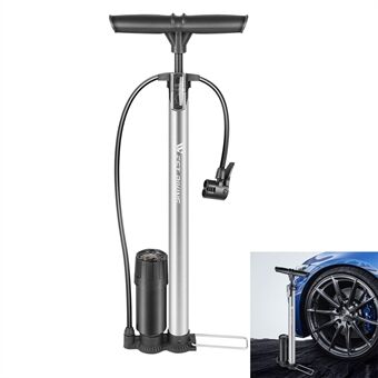 WEST BIKING 160 PSI High Pressure Bicycle Floor Pump with Barometer Cycling Air Pump Tire Inflator