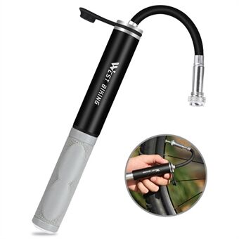 WEST BIKING YP0711120 120PSI Bicycle Pump Portable Aluminum Alloy Bike Pump Cycling Tire Inflator