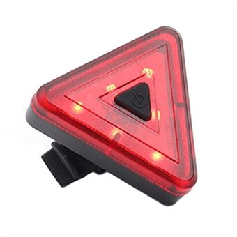 LEADBIKE A111 Bike Cycling Rear Light USB Rechargeable Triangle Bicycle Tail Light Night Riding Safety Warning Lamp