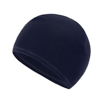 Winter Polar Fleece Warm Cycling Cap Windproof Solid Color Motorcycle Helmet Liner Hat