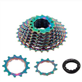 GUB RS1028 Bicycle Flywheel 10-Speed 11-28T Plating Sprocket Road Bike Flywheel Mountain Bike MTB Sprocket