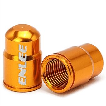 ENLEE E-MZ504 2Pcs Corrosion Prevention Aluminum Alloy Tire Valve Caps Universal Valve Stem Dustproof Covers for Bike Road Bike Mountain Bike