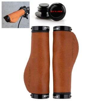 GUB G-611 Ergonomic Cowhide Leather Bicycle Grips Mountain Bike Handlebar Cover