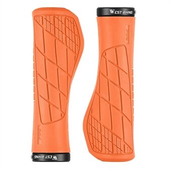 WEST BIKING YP0804060 1 Pair Mountain Bike Handlebars MTB Bicycle Cycling Anti-slip Shock Absorption Rubber Handlebar Grips