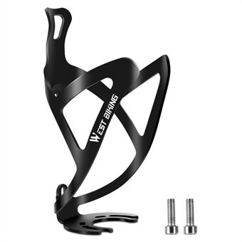 WEST BIKING YP0704035 Cycling Kettle Stand Bottle Cage MTB Bicycle Road Bike Aluminum Alloy Water Bottle Holder Rack - Black